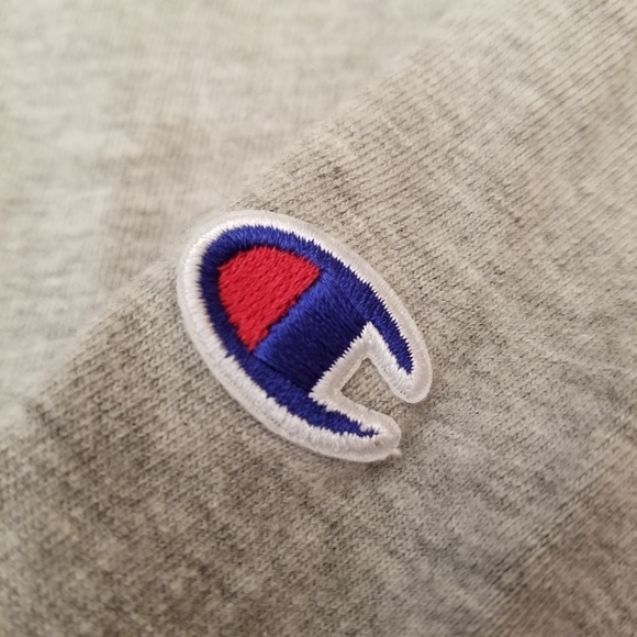 {XXL} Champion Heathered Gray Long Sleeve Tee - Picture 5 of 7